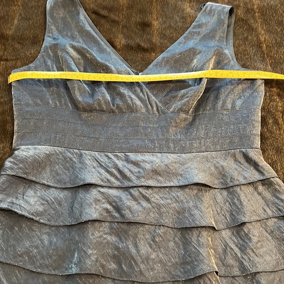 HP🎉NWOT Gorgeous Adriana Papell cocktail dress. Blue shimmer like a night sky. - Picture 9 of 14